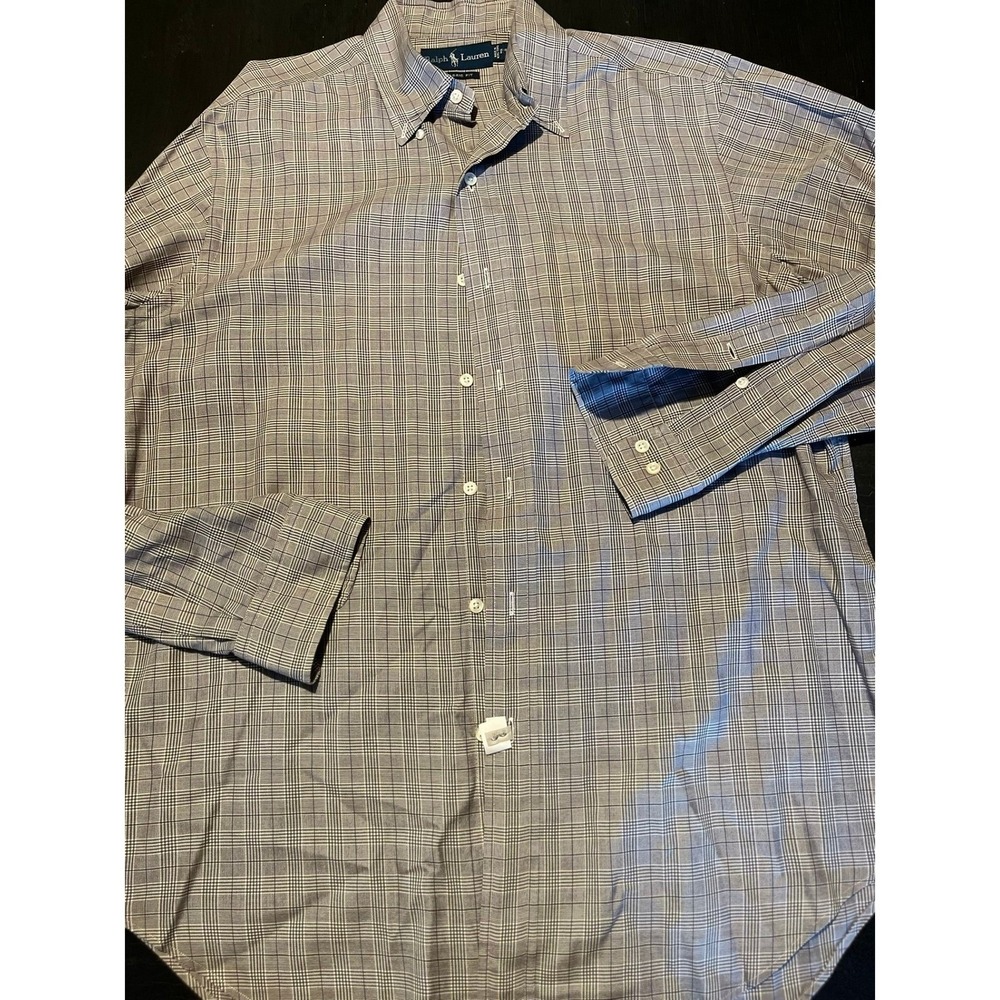 Ralph Lauren Classic Fit Plaid‎ Button Down Shirt Long Sleeve